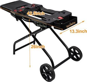 Portable Grill Cart for Weber Q1000, Series Gas Grills and Blackstone 17” 22”