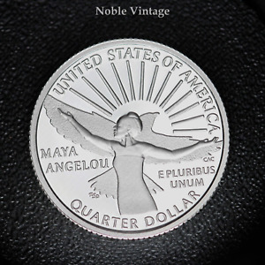2022 S Silver Proof Maya Angelou - American Women  99% Silver Quarter