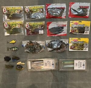 Lot of Yum, Powerbait, Creme, Soft Plastics And Other Lures Spring Bundle #1