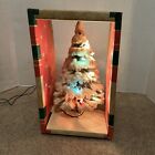 Vintage Bottle Brush Christmas Tree in Box ST.NICK TREE Arthur Hahn Co USA 12 IN