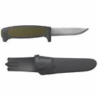 Mora Knives Basic 511 Plain Edge Fixed Blade Knife Black Military Green 13249