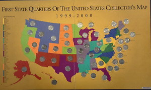 first state quarters collectors map 1999-2008