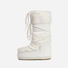 Moon Boots Off-white & White Faux-fur Icon Boots EUR 39-41/US 8-9.5