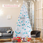 8-Ft Artificial PVC Christmas Tree With Stand Holiday Decor Indoor Outdoor White