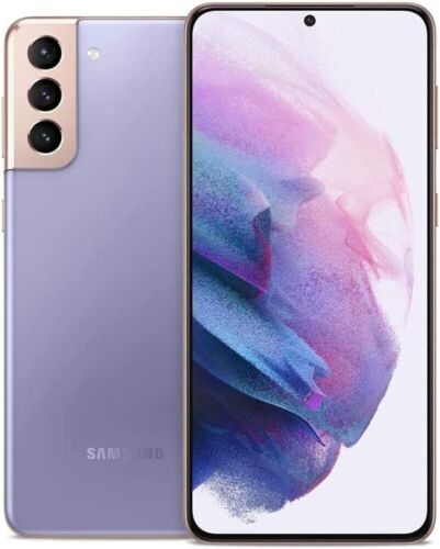 Factory Unlocked Samsung Galaxy S21 5G 128GB 8GB RAM Violet Smartphone - Good