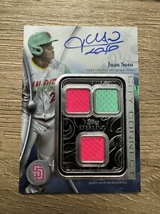2024 Topps Sterling Juan Soto Auto 1/10 City Connect Triple Relic