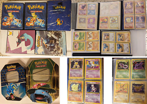 Vintage Pokemon Card Collection Lot Binders Wotc Base Set, Fossil, Jungle sets!