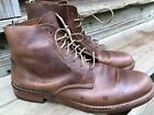 Officine Creative Men's Brown Lace-up Leather Boots Size 43 US 10.