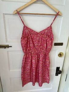Vintage silk floral dress with pockets - Size Small
