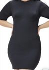 GOOD AMERICAN NWT Plaited Ribbed Mini Dress, Black - Size 5/2XL