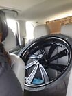 Harley Davidson 23 5.5 fat front rim and tire with matching 18 inch rear