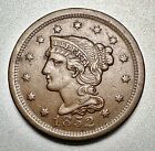 1852  BRAIDED HAIR LARGE CENT   XF   #5669