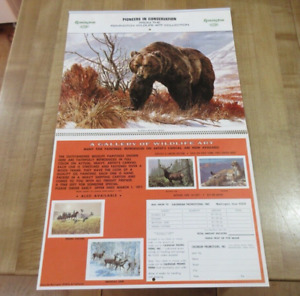 1977 Remington Calendar Pioneer in Conservation Art Collection  (w8)