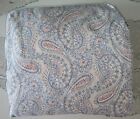 Lauren Ralph Lauren Full Size Fitted Sheet w/Blue, White and Red Paisley Design