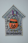 Vintage Avon Peek-A-Boo Surprise Pin Black Cat in Pumpkin Jack-O-Lantern 1987