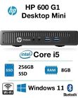 HP ProDesk 600 G1 Mini PC Computer Intel core i5-4570 8gb 256gb WiFi & BT Win 11