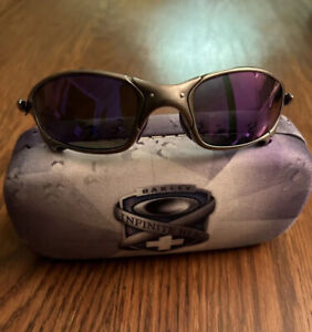 Oakley Juliet Plasma / Violet Iridium Lenses X-Metal Sunglasses NWOT