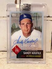 2020 Topps Clearly authentic Sandy Koufax auto 5/10 1953 Topps design
