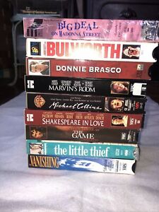 VHS tape lot of 9 drama comedy foreign thriller classic