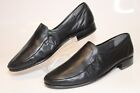 Bally Switzerland Made Womens 8.5 N Black Leather Loafers Flats Shoes 65404 01