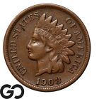 1908-S Indian Head Cent Penny, XF Bette Date San Francisco Issue