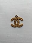 Authentic Vintage Chanel large CC logos both sides pendant chain necklace