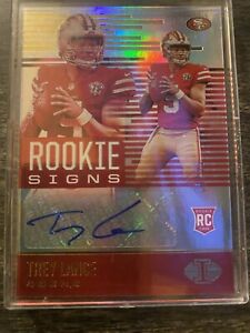2021 Illusions TREY LANCE Rookie Signs Auto Gold 7/10