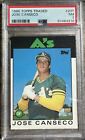 1986 TOPPS TRADED JOSE CANSECO RC #20T PSA 7 Near Mint A’s ROOKIE RC