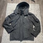 Abercrombie Fitch Jacket Mens Large Black All Season Weather Warrior Full Zip