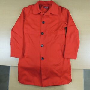 Merona red trench coat jacket women's size small
