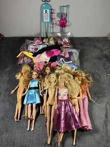 Mixed Lot of 13 Barbie Dolls Mattel Modern With Tons Of Accessories Huge Lot