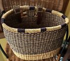 New ListingHandwoven Made In Ghana Bike Basket - Durable & Stylish Bicycle Accessory FLAWS