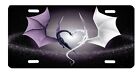 Dragon Heart Design Purple And White High Gloss License Plate