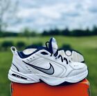 Men’s Nike Air Monarch IV White Navy 415445-102 Size 11.5 Athletic Sneakers