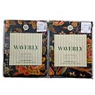 Set Of 2 WAVERLY Fairfield Valance Imperial Dress Onyx  78x14