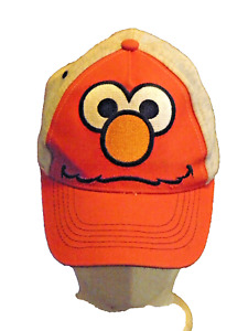Child's ELMO from Sesamy Street Gray & Orange Strapback Hat/Cap Toddler Size
