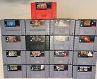 SNES Video Game Lot 17 Games 