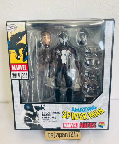 MAFEX Black Suit SPIDER-MAN Symbiote/Secret Wars COMIC Ver. No.147 Action Figure