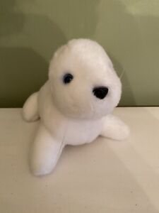Milaca Seal Plush Stuffed Animal Toy White 10”