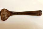 Early Iron Garden Tool Scoop/Shovel/Digger Claw at End, Rusty, Once Painted Red