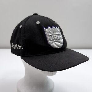 Sacramento Kings Snapback Cap Hat Black Purple Mitchell & Ness Brighton
