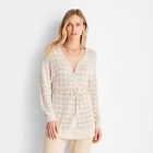 Women's Tie-Front Pointelle Cardigan - Future Collective with Jenny K. Lopez