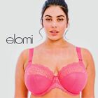 Elomi Charley UW Stretch Lace Plunge Bra #EL4382 UK Szs E-HH Honeysuckle NWT $66