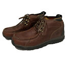 Timberland Carlsbad 46966M Boys Youth Sz 5 Leather Moccasin Boots Lace Up Brown