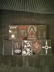 Black Metal Cassette Lot