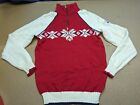 Dale of Norway Womens Sweater Medium Snowflake 1/4 Zip Ladies Knitted Wool