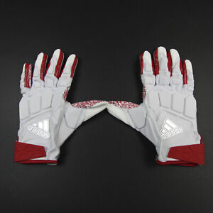 adidas Gloves - Lineman Men's White/Red Used