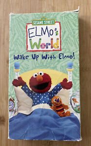 Sesame Street Elmo’s World Wake Up With Elmo! VHS Free Shipping.