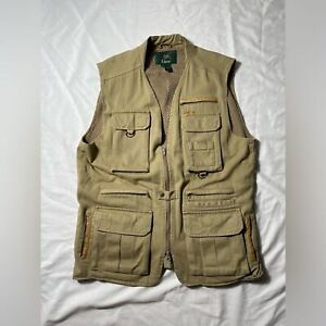 VTG ORVIS Vest Jacket Mens Sz L Safari Hunting Fishing Canvas Sportsman