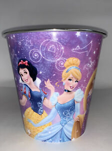 Disney Princess Trash Can Bucket-Cinderella, Ariel, Belle-New 7 1/8” H Daiso👑